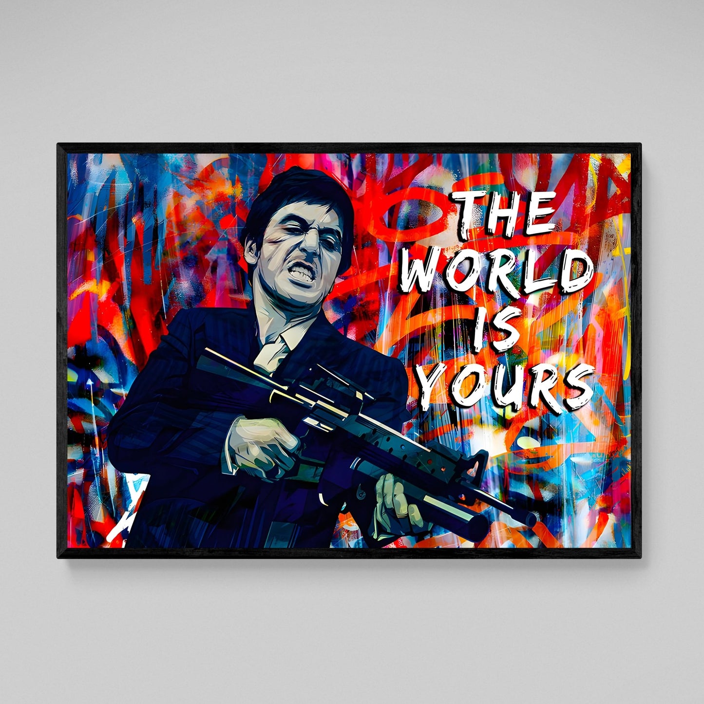 Scarface Graffiti Wall Art - Luxury Art Canvas