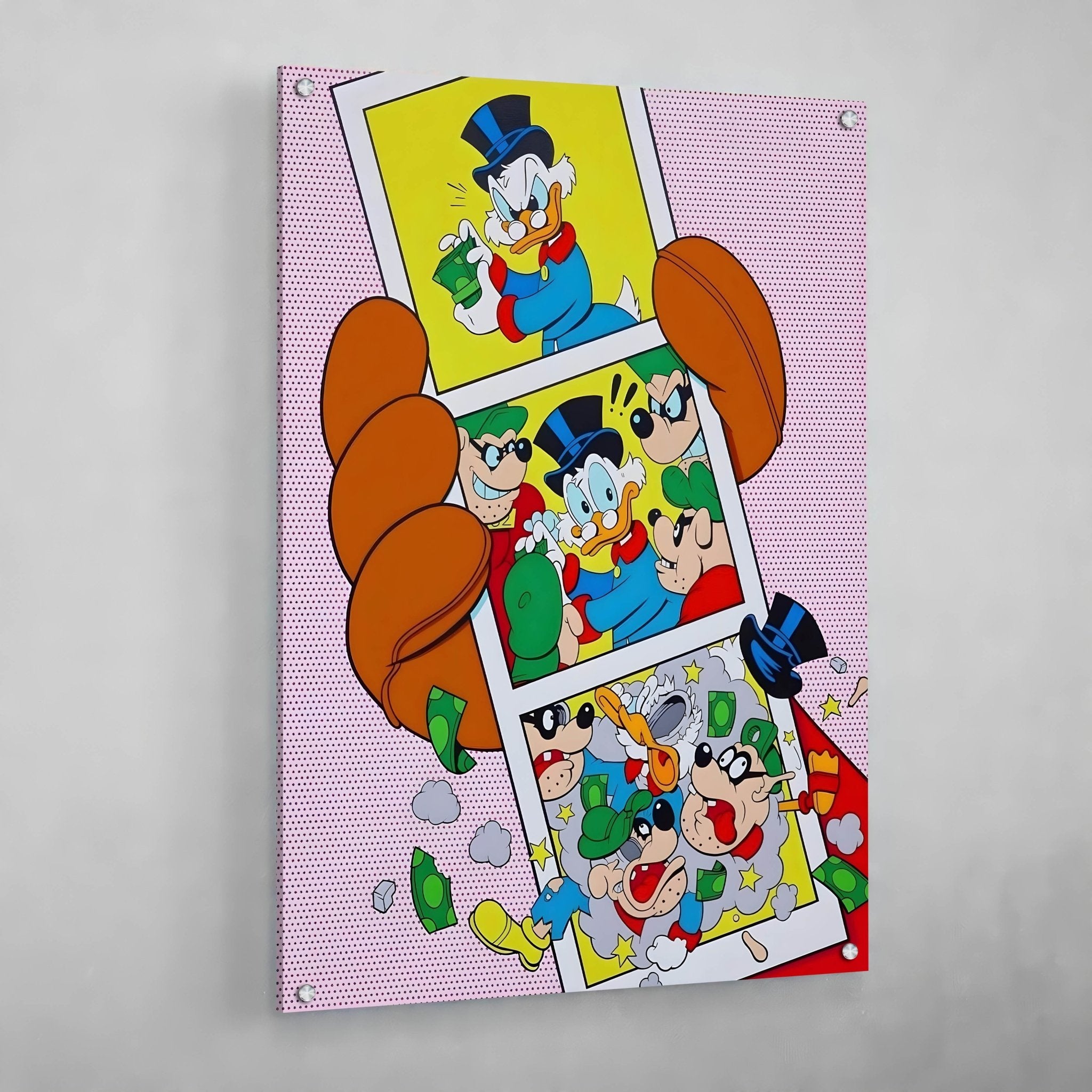 Scrooge Pop Art Canvas - Luxury Art Canvas