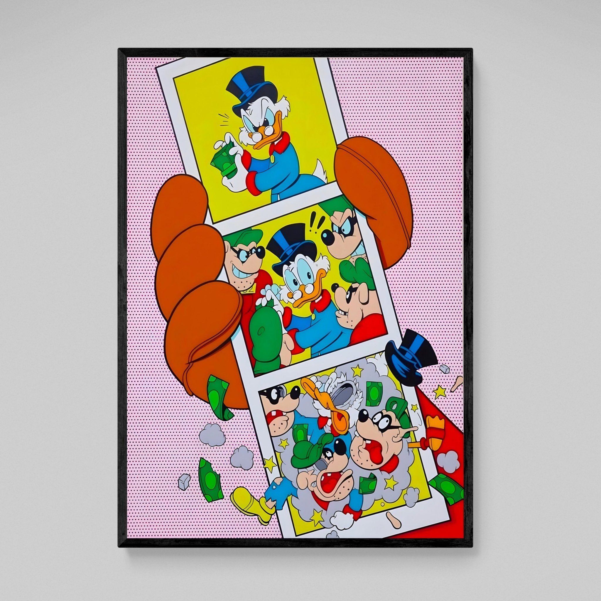 Scrooge Pop Art Canvas - Luxury Art Canvas