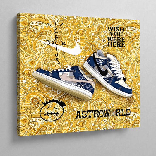 Sneaker Canvas Wall Art - Luxury Art Canvas