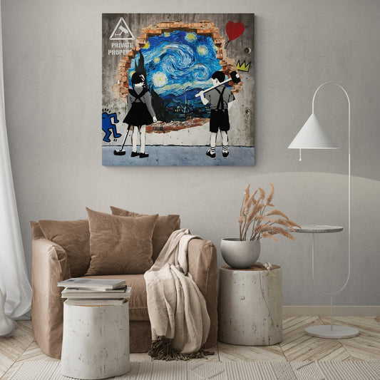 Street Art Graffiti Canvas Art - Luxury Art Canvas