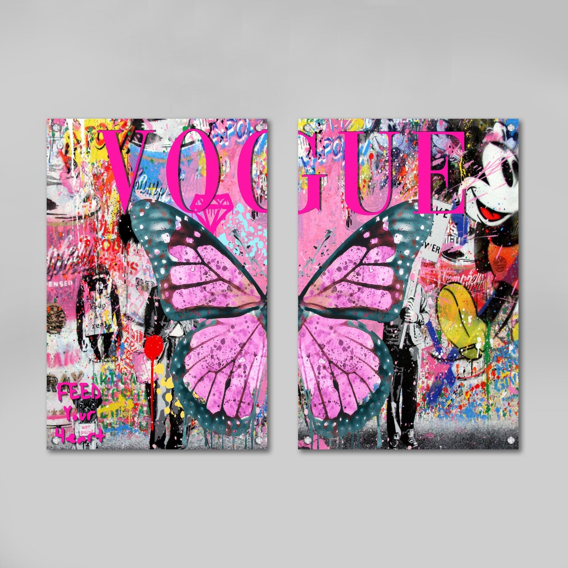 Street Art Vogue Wall Art - Luxury Art Canvas