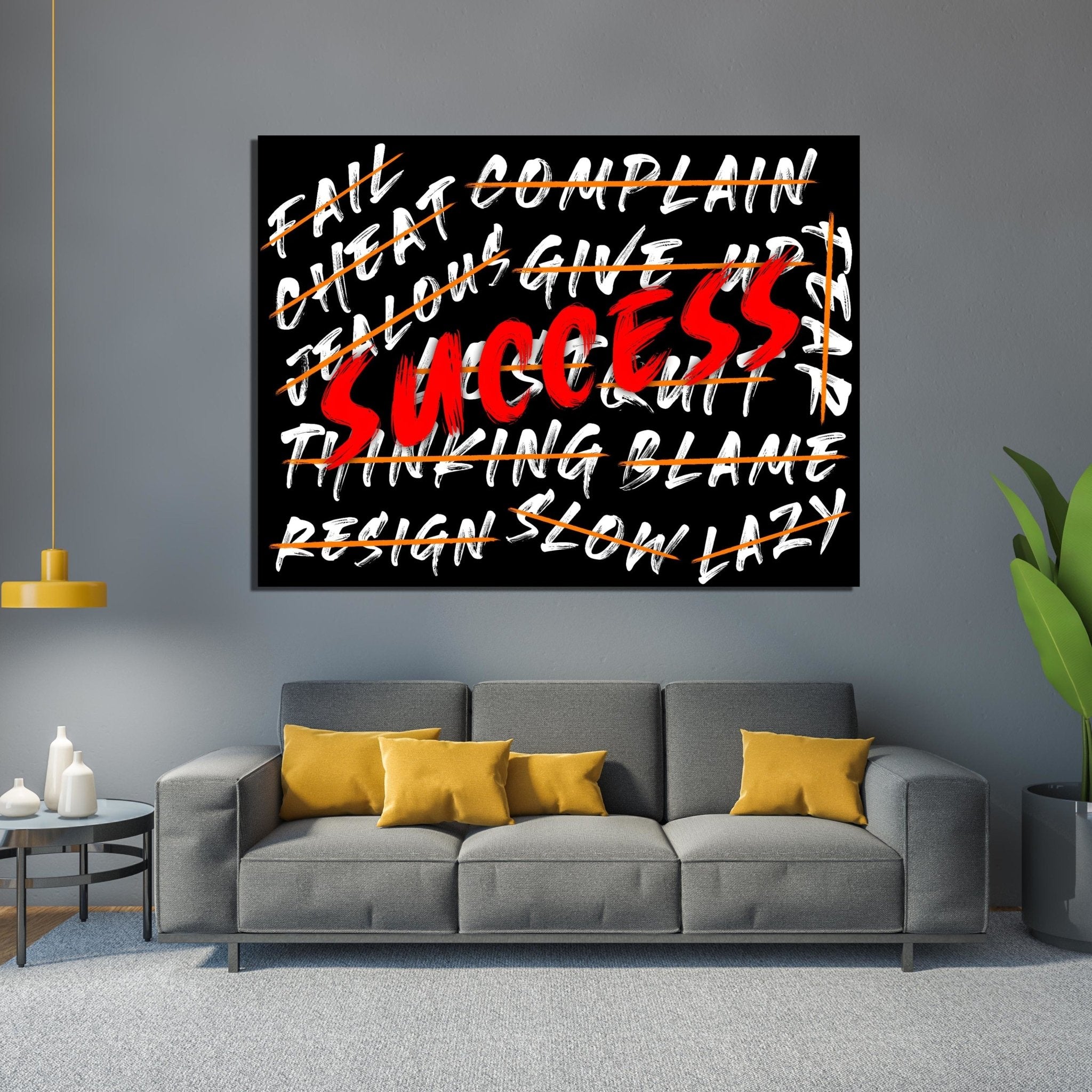 Success Canvas Wall Art - Luxury Art Canvas