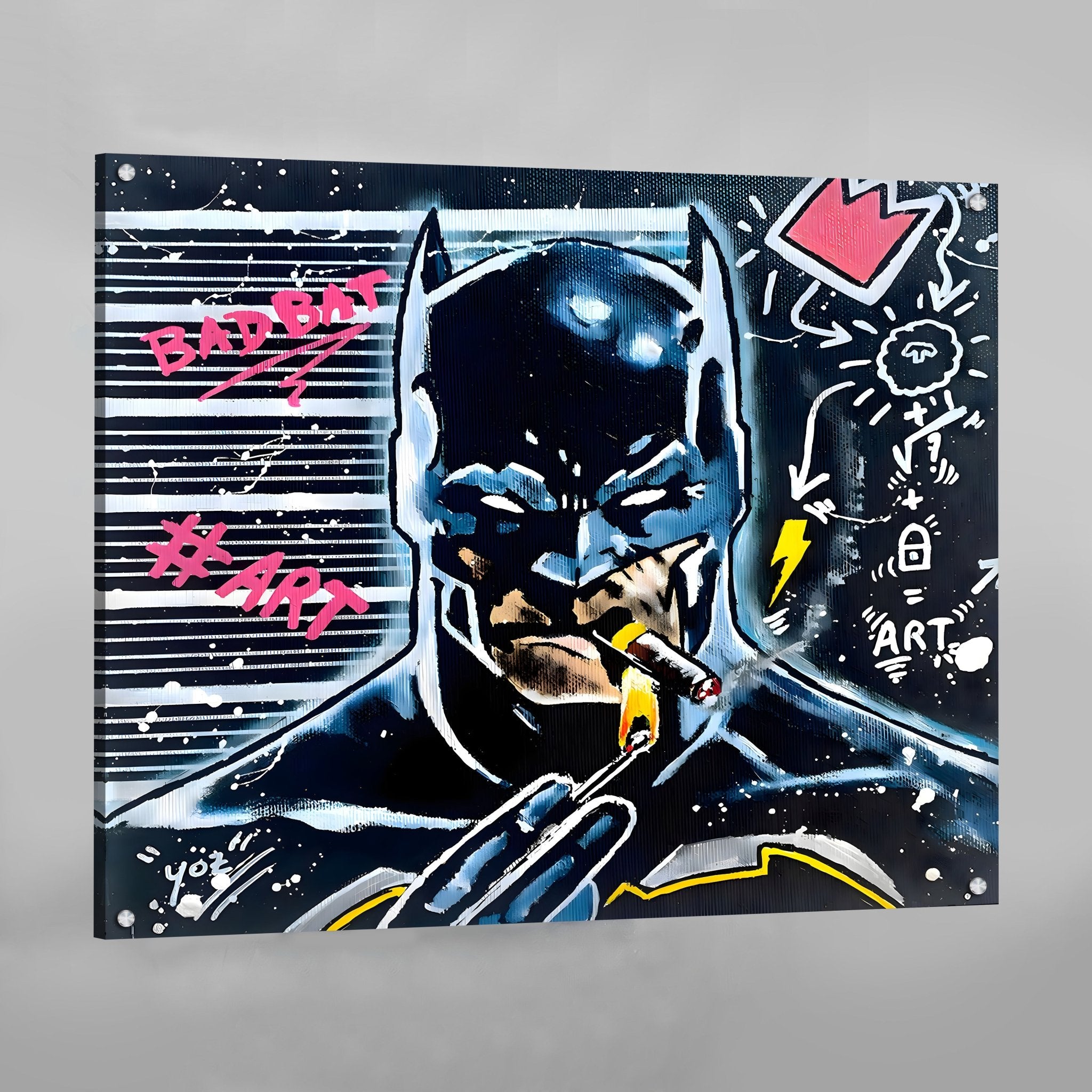SuperHero Comic Graffiti Wall Art - Luxury Art Canvas