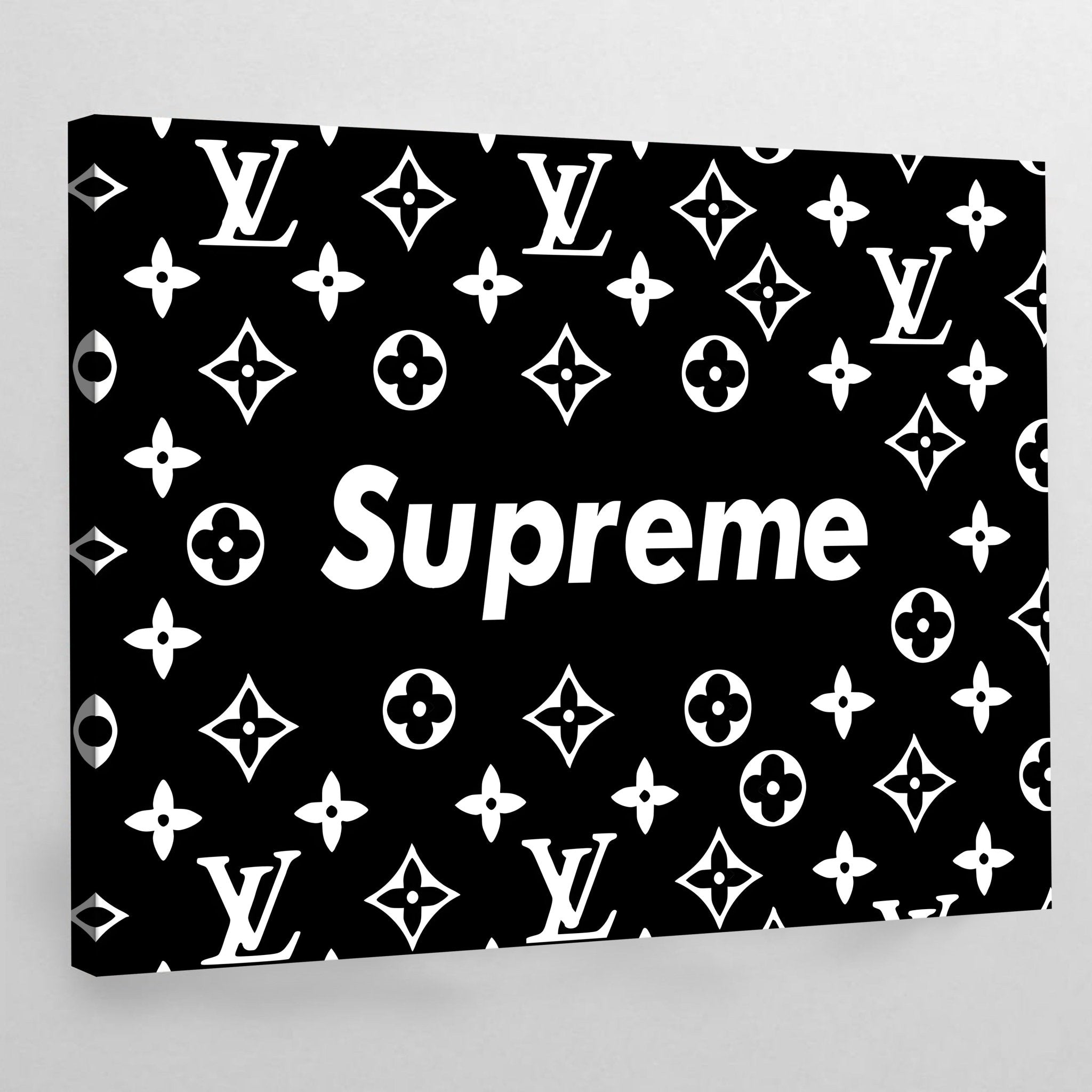 Red Supreme Dollar Canvo, Canvas Wall Art