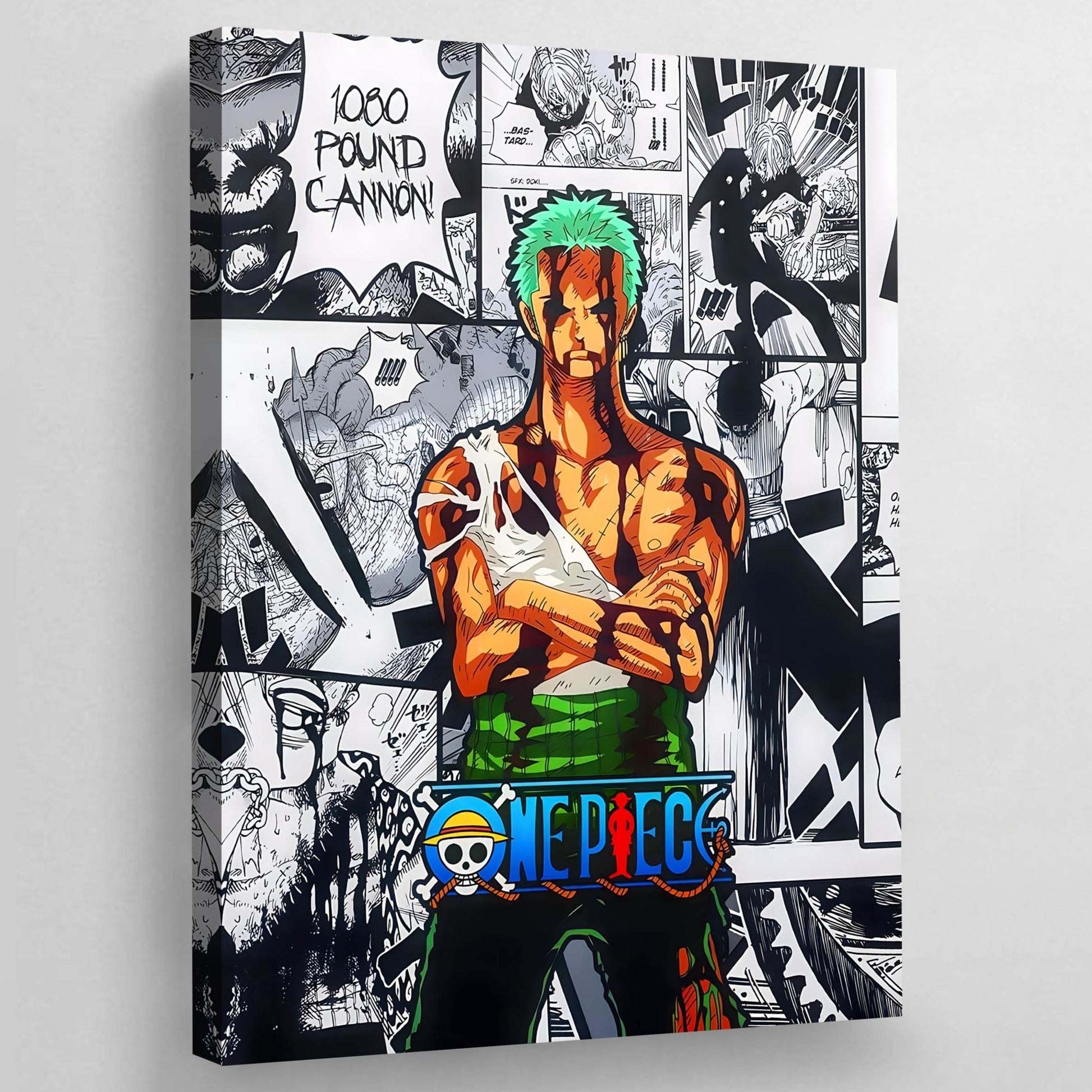 Sword Fighter Pirate Anime Wall Art - Luxury Art Canvas