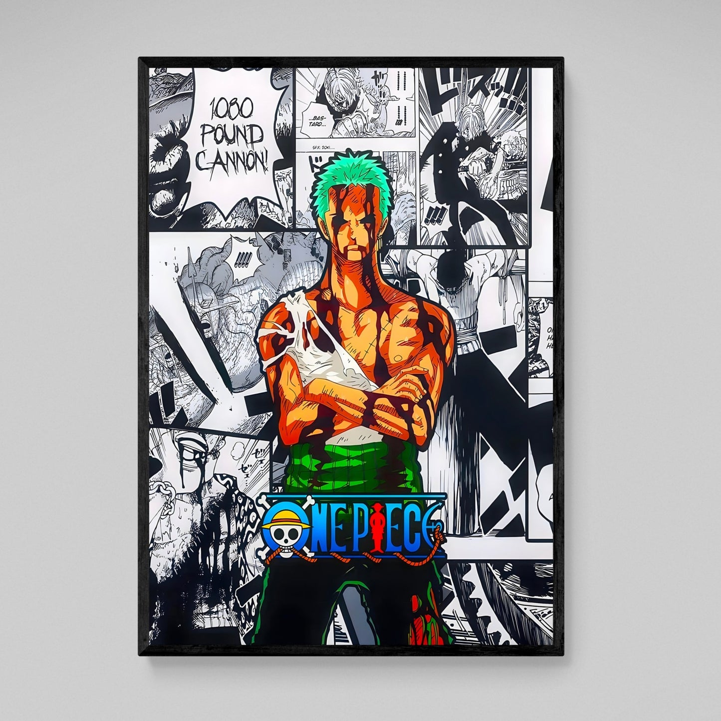 Sword Fighter Pirate Anime Wall Art - Luxury Art Canvas