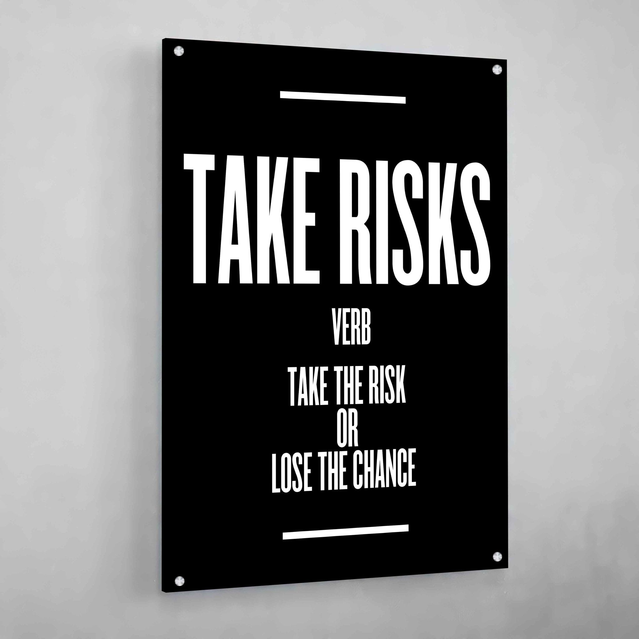 Take Risks Wall Art - Luxury Art Canvas