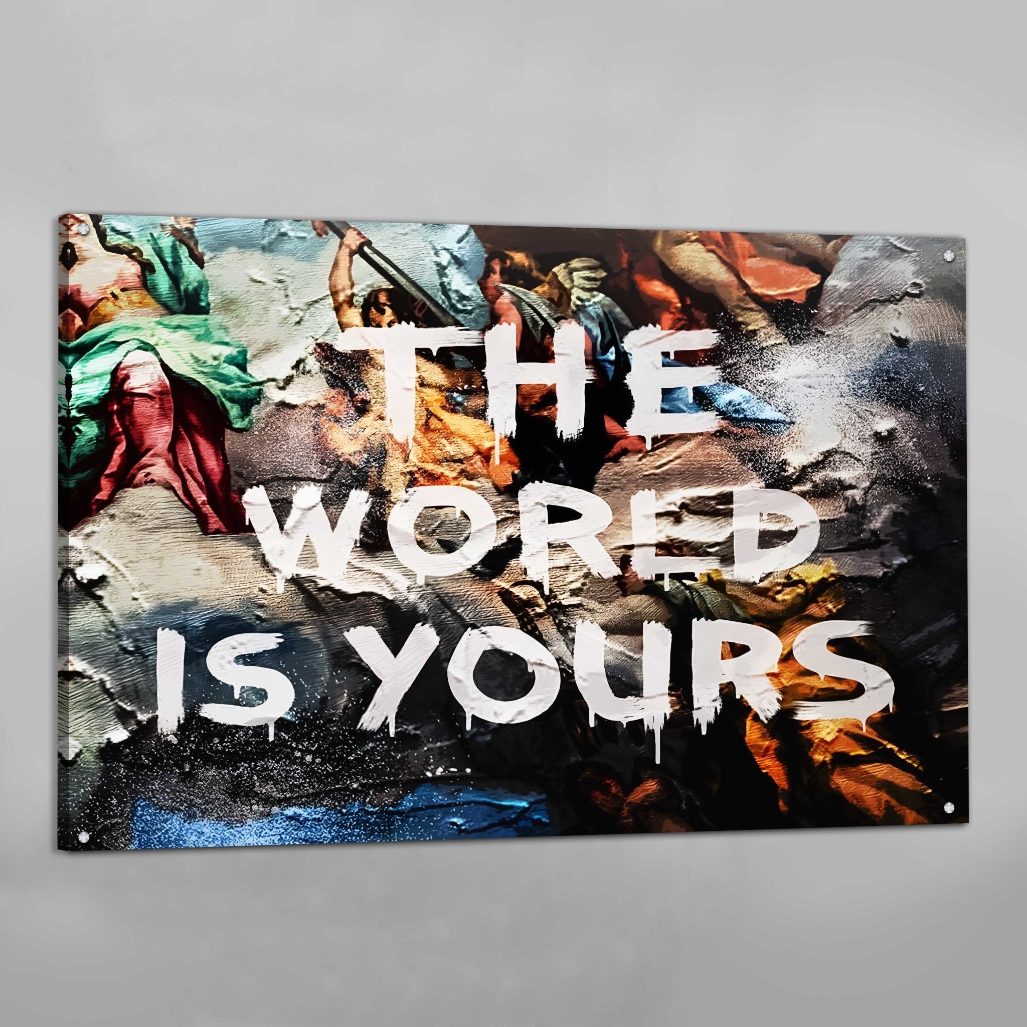 The World Is Yours Wall Art - Luxury Art Canvas