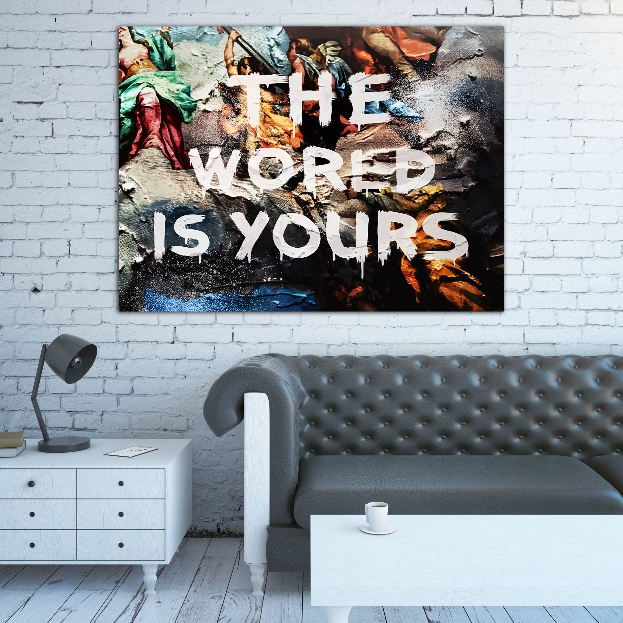 The World Is Yours Wall Art - Luxury Art Canvas
