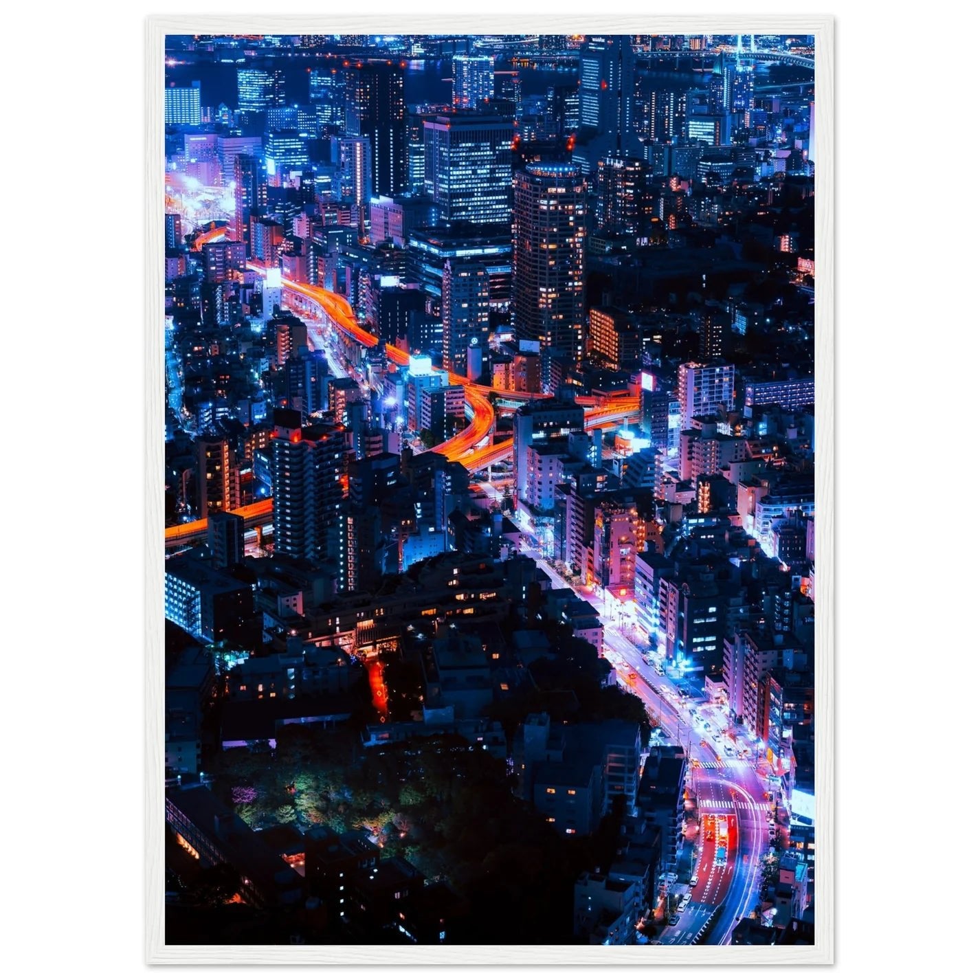 Tokyo By Night Wall Art - Luxury Art Canvas
