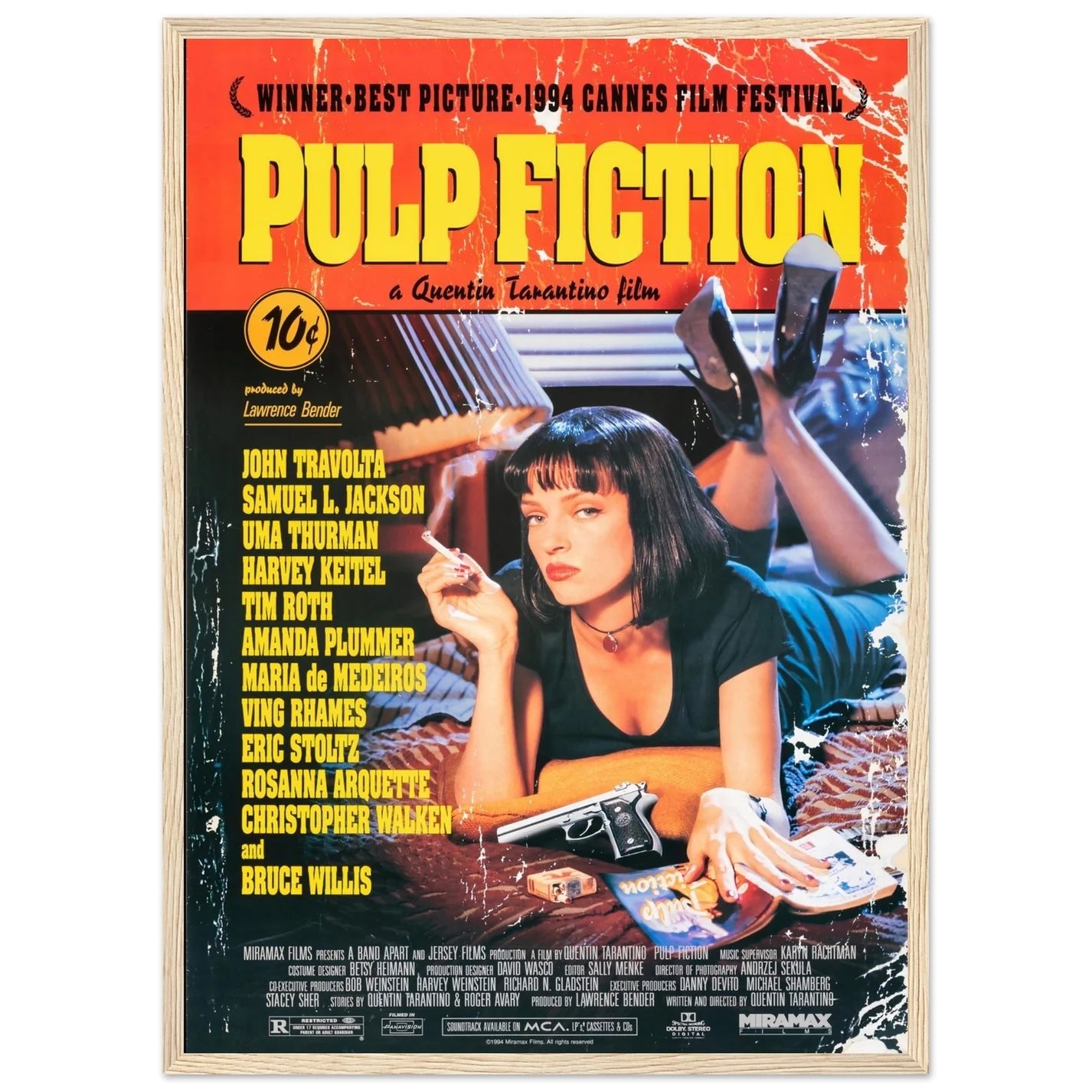 Vintage Pulp Fiction Wall Art - Luxury Art Canvas