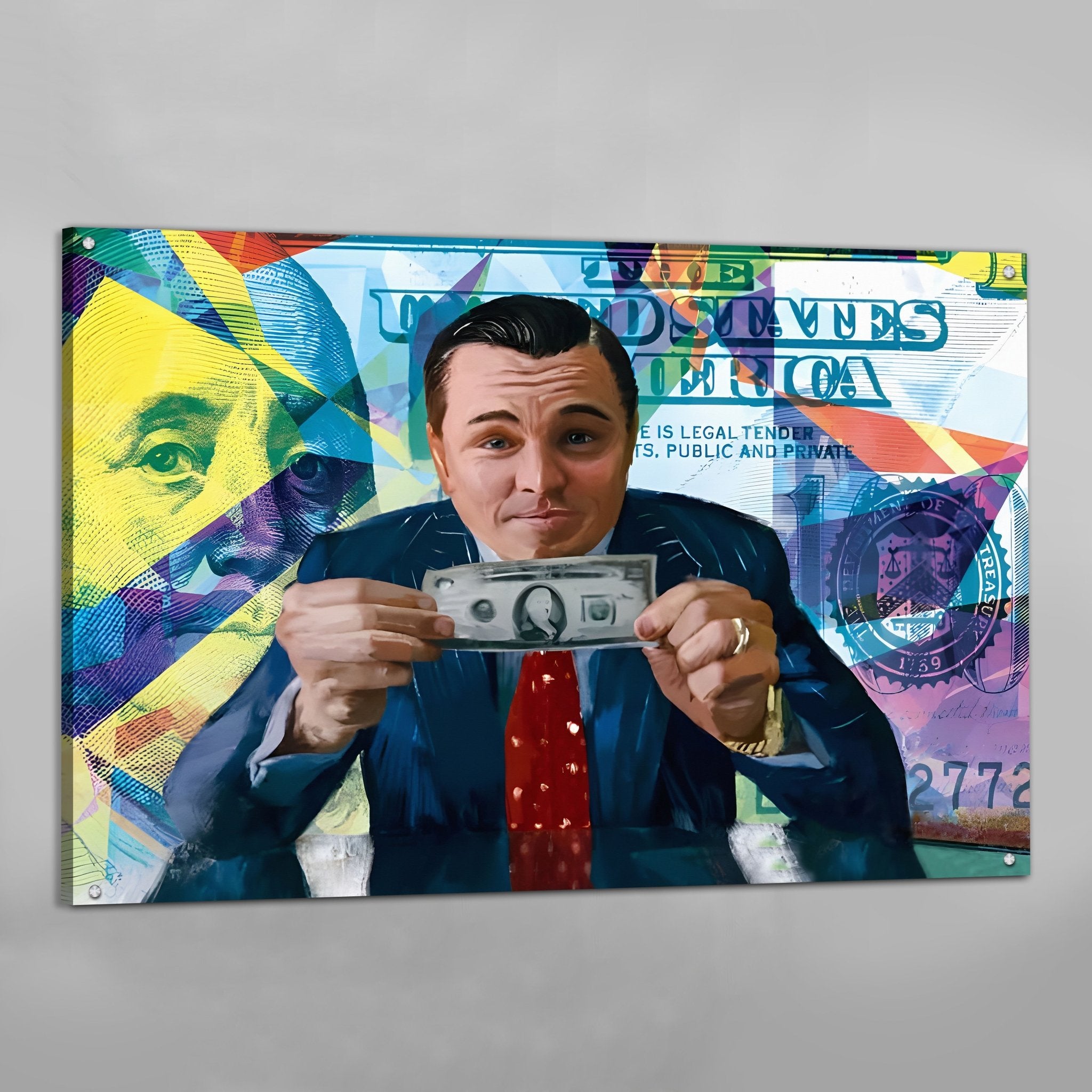 Wolf of Wall Street Pop Art - Luxury Art Canvas