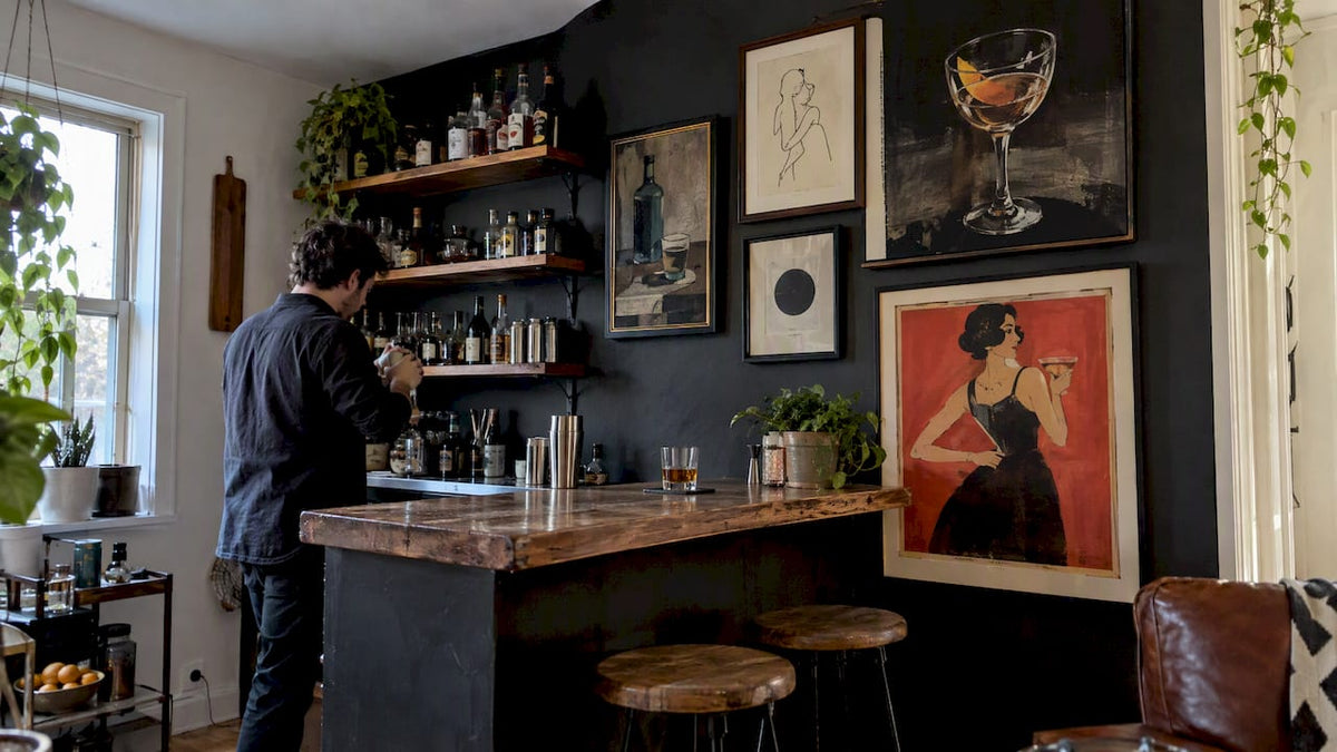 Bar Wall Art: 7 Styles, From Neon Signs to Vintage Posters - Luxury Art Canvas
