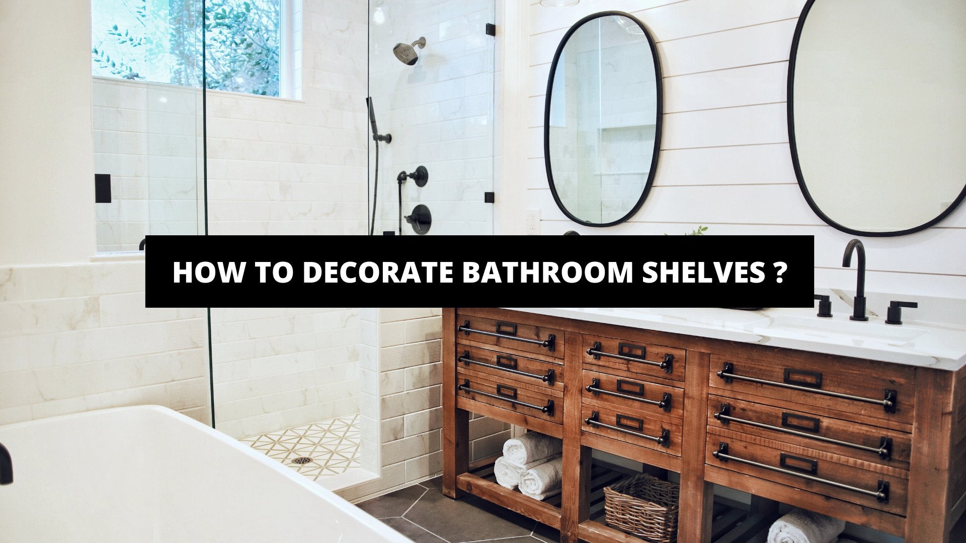 How To Decorate Bathroom Shelves ? - Luxury Art Canvas