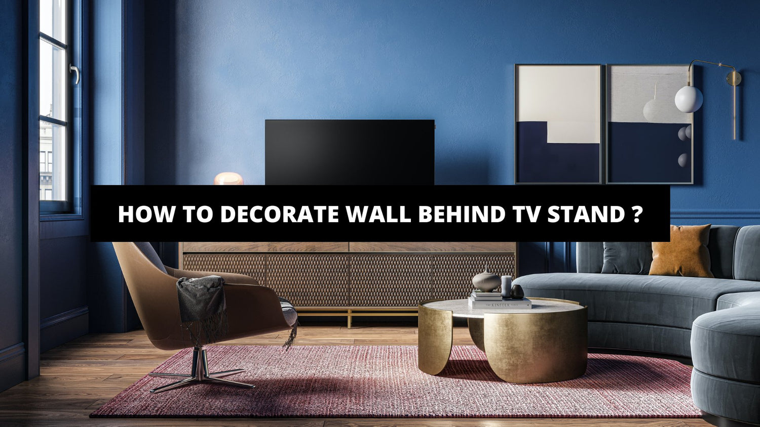 How To Decorate Wall Behind TV Stand ? Luxury Art Canvas