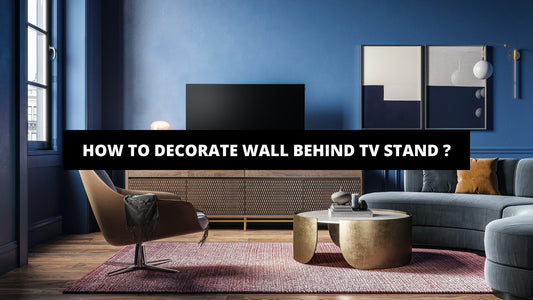 How To Decorate Wall Behind TV Stand ? - Luxury Art Canvas