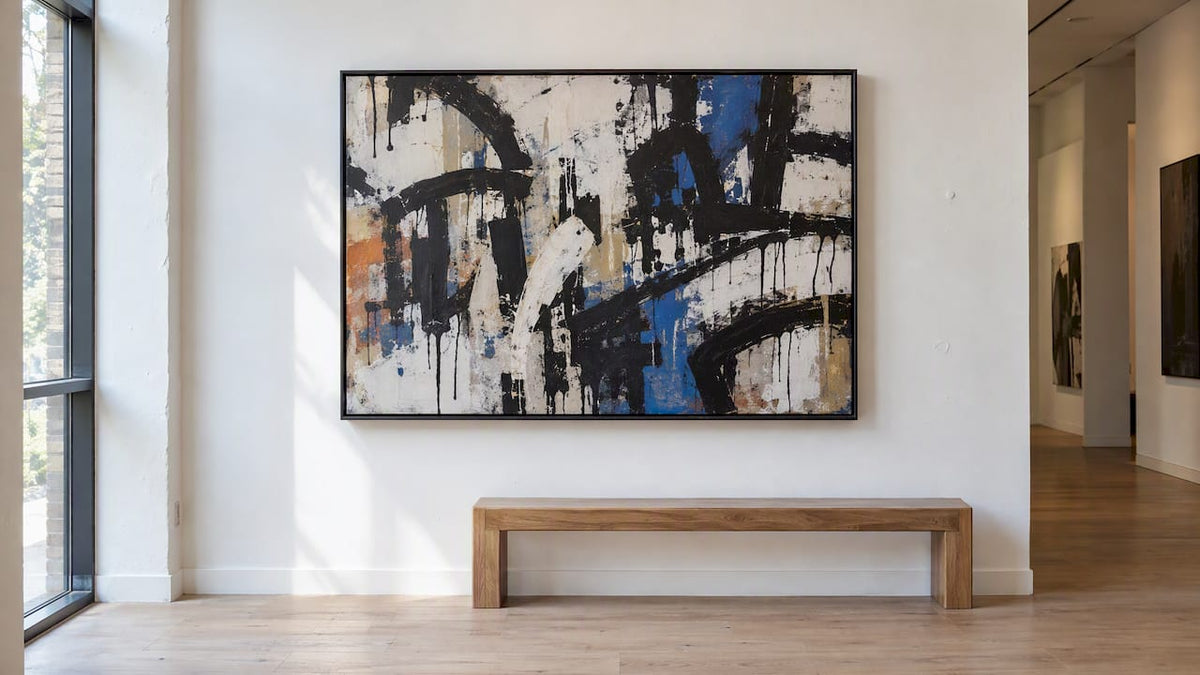 Spot Museum Cues: Ready to Hang Floating Frame Canvas for Buyers - Luxury Art Canvas