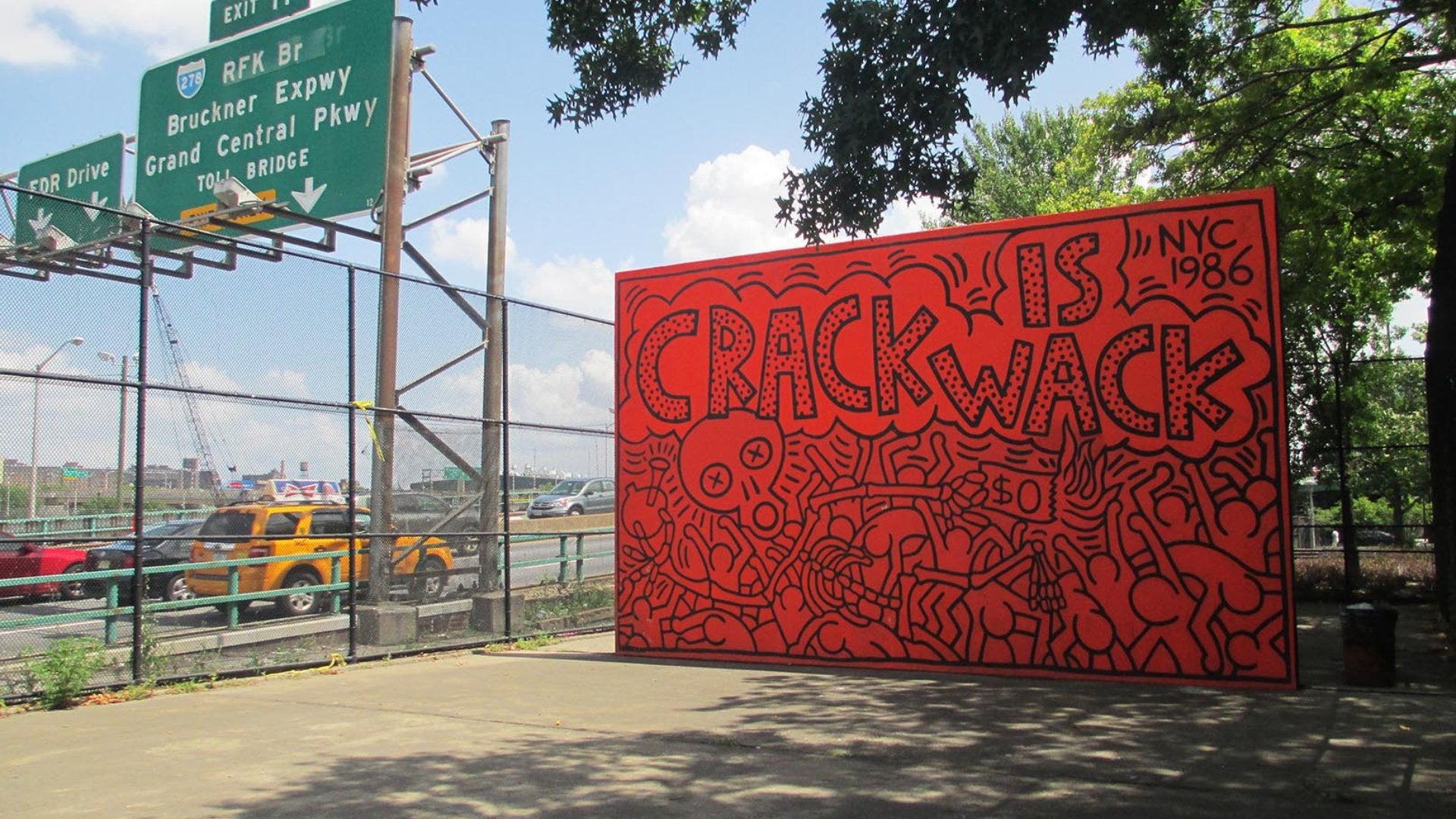 Where Is Crack Is Wack Street Art In New York ? - Luxury Art Canvas