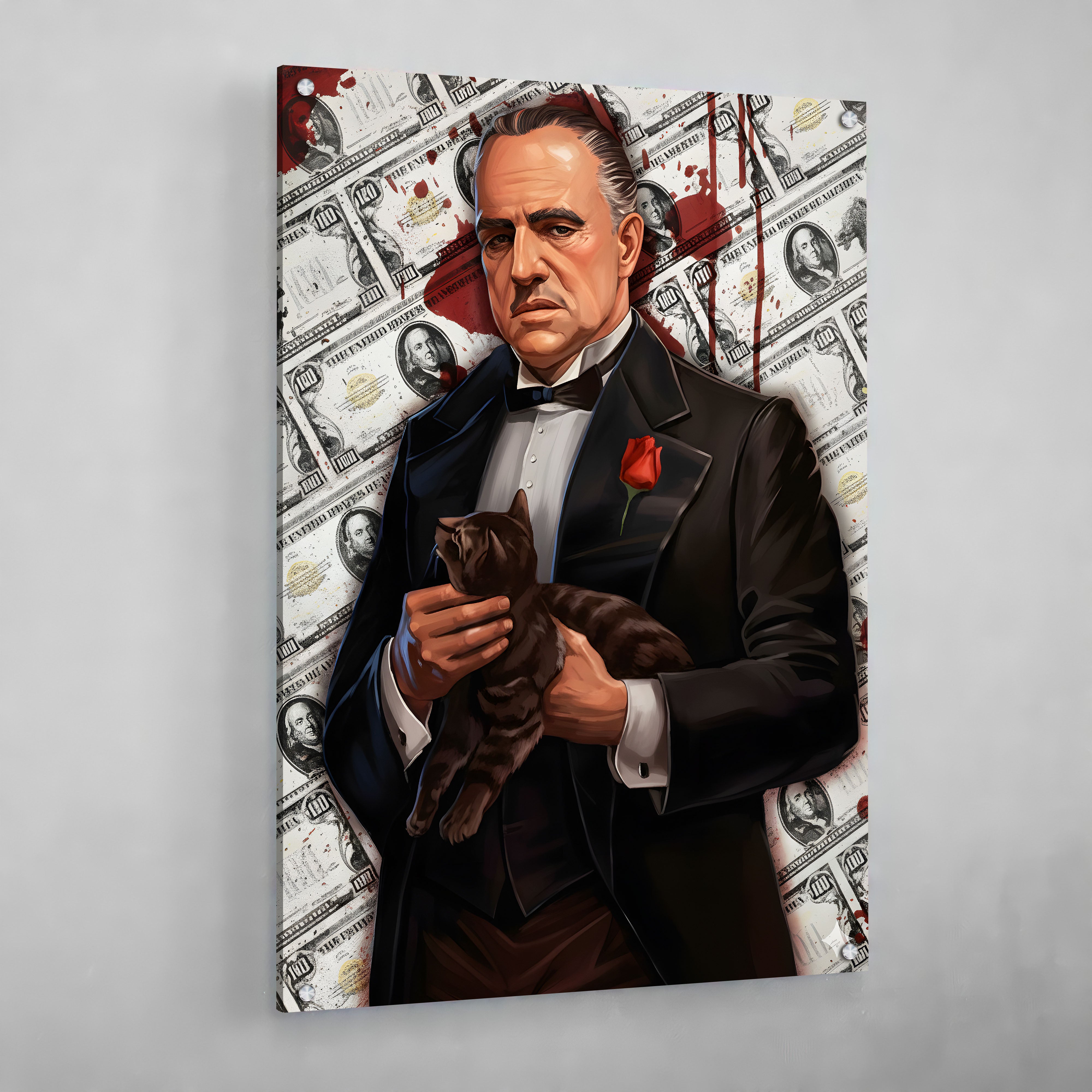 Dollar Bills Godfather Wall Art