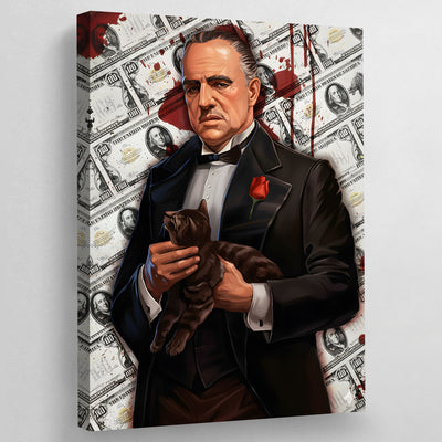 Dollar Bills Godfather Wall Art