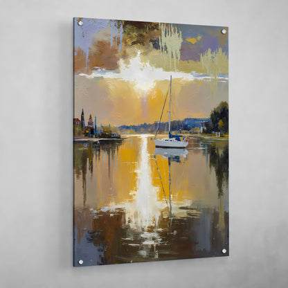 Abstract Boat Canvas - Luxury Art Canvas