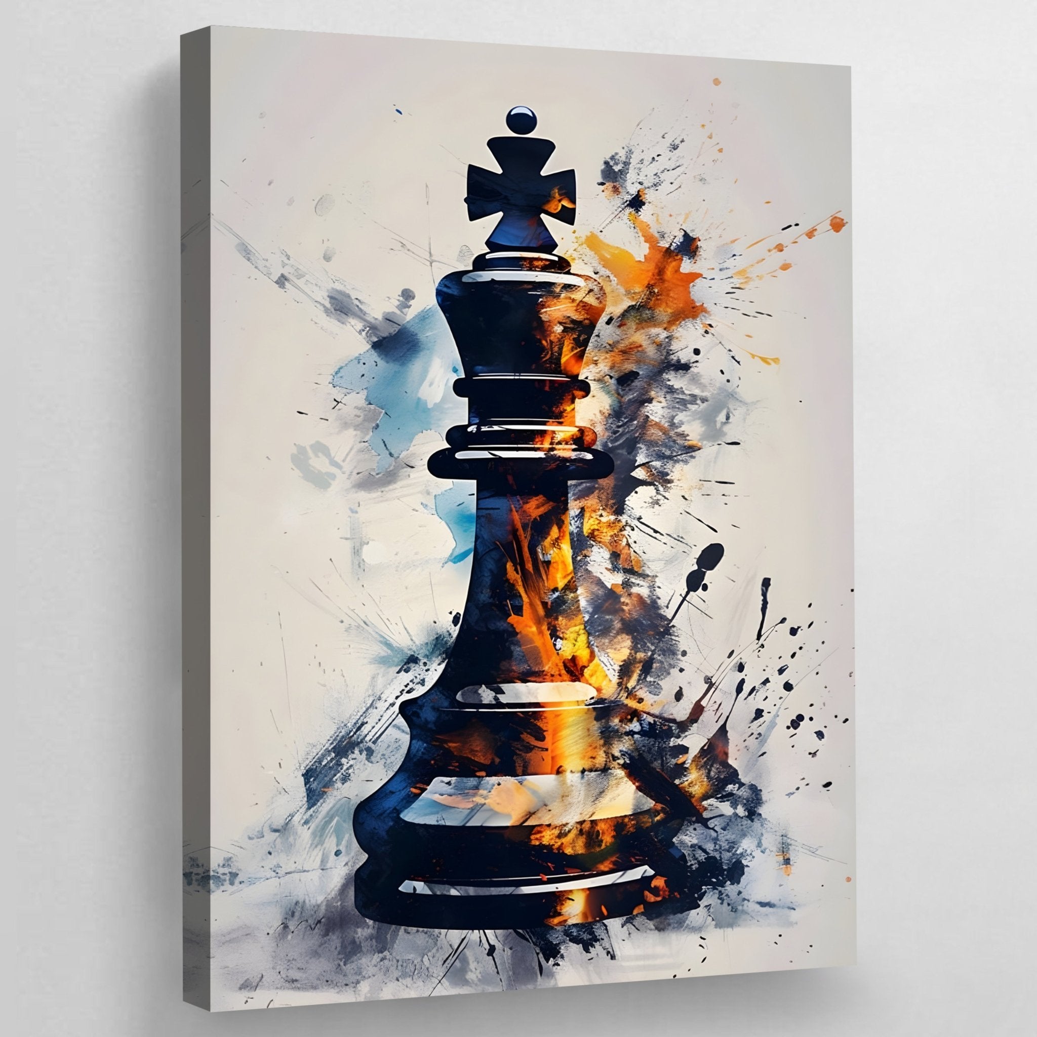 Abstract Chess Wall Art - Luxury Art Canvas