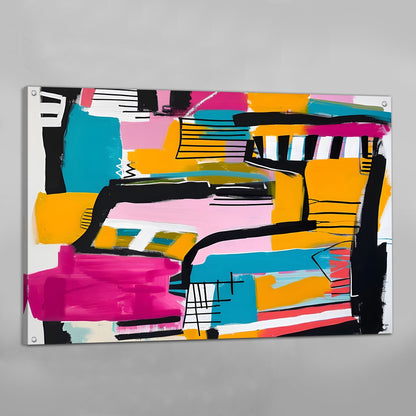 Abstract Colorful Wall Art - Luxury Art Canvas