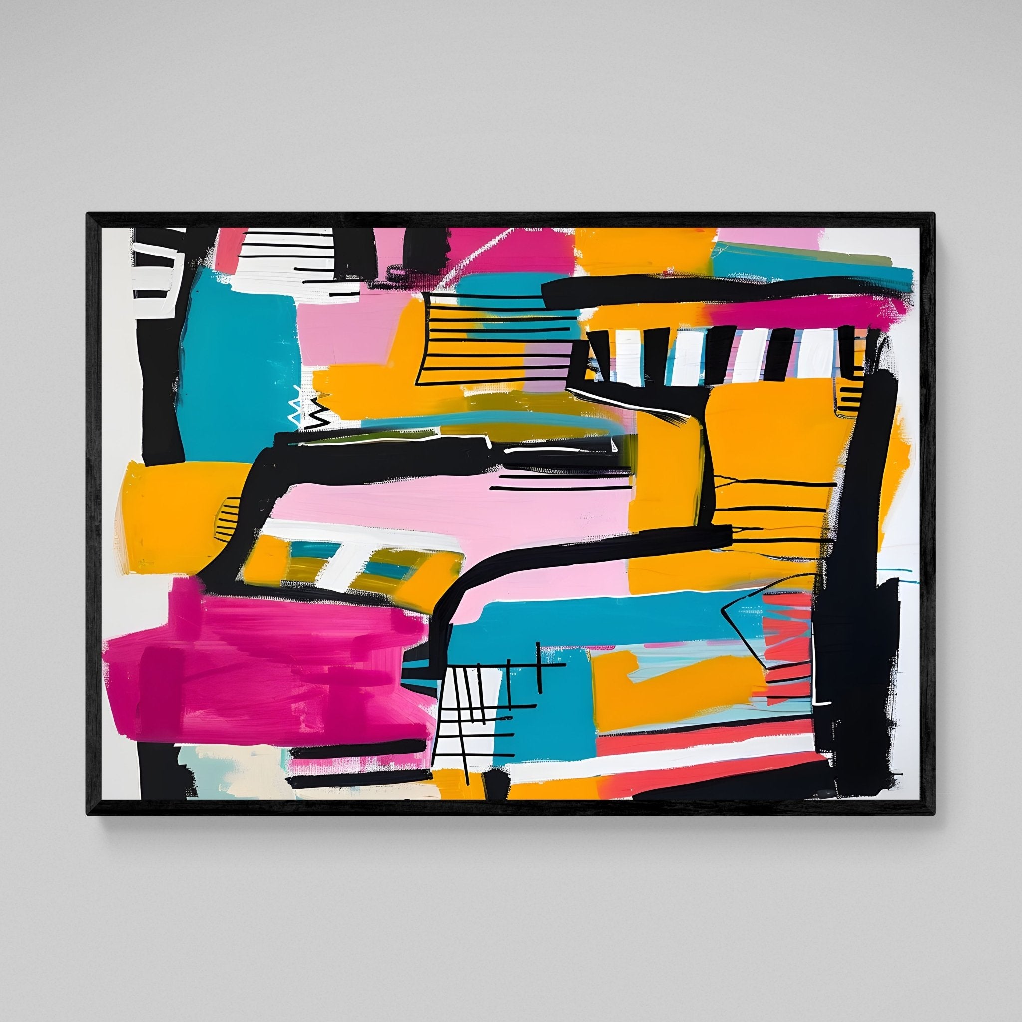 Abstract Colorful Wall Art - Luxury Art Canvas