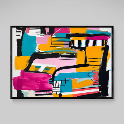 Abstract Colorful Wall Art - Luxury Art Canvas