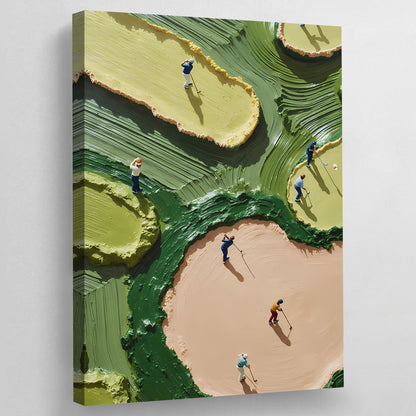 Abstract Golf Wall Art - Luxury Art Canvas