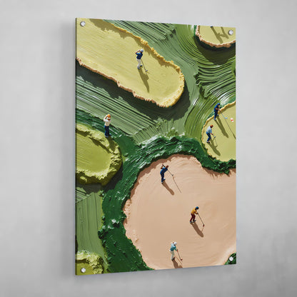 Abstract Golf Wall Art - Luxury Art Canvas