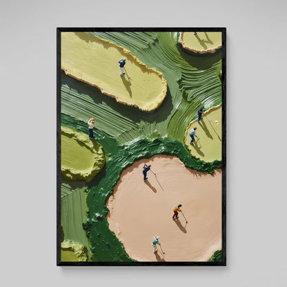 Abstract Golf Wall Art - Luxury Art Canvas