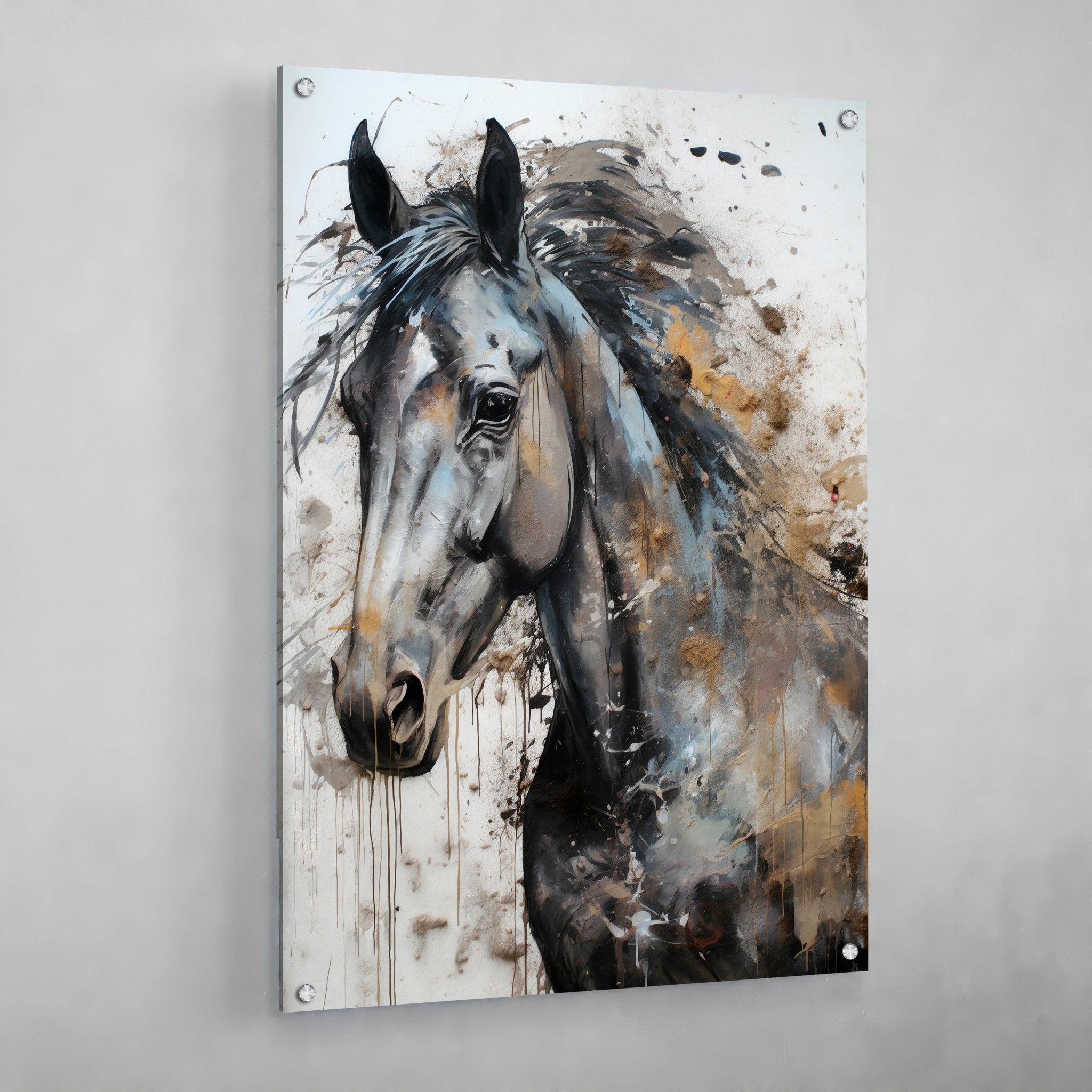 Abstract Horse Canvas Wall Art - Luxury Art Canvas