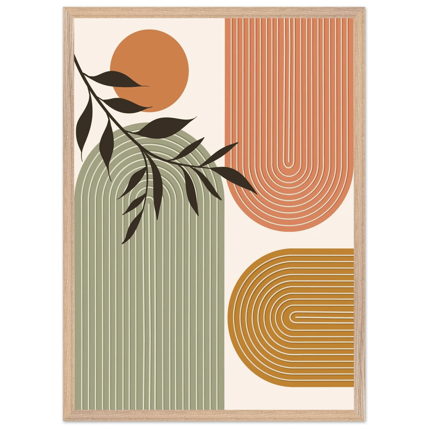 Abstract Shapes Minimalist Wall Art - Luxury Art Canvas