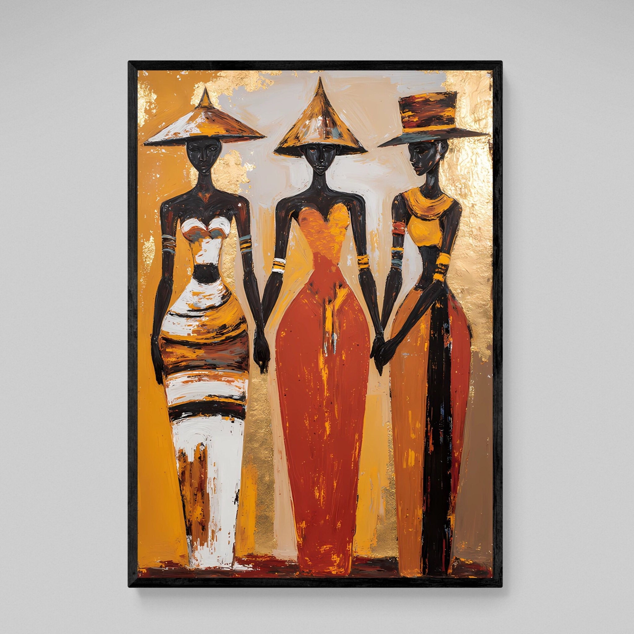 African Abstract Wall Art - Luxury Art Canvas