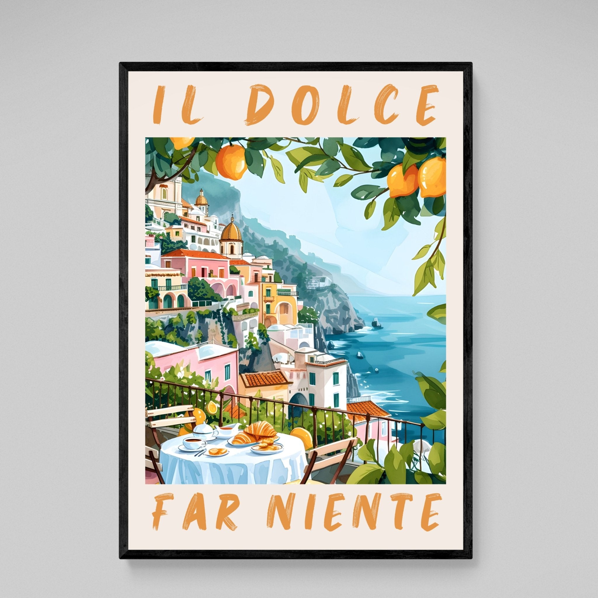 Amalfi Coast Italy Wall Art - Luxury Art Canvas