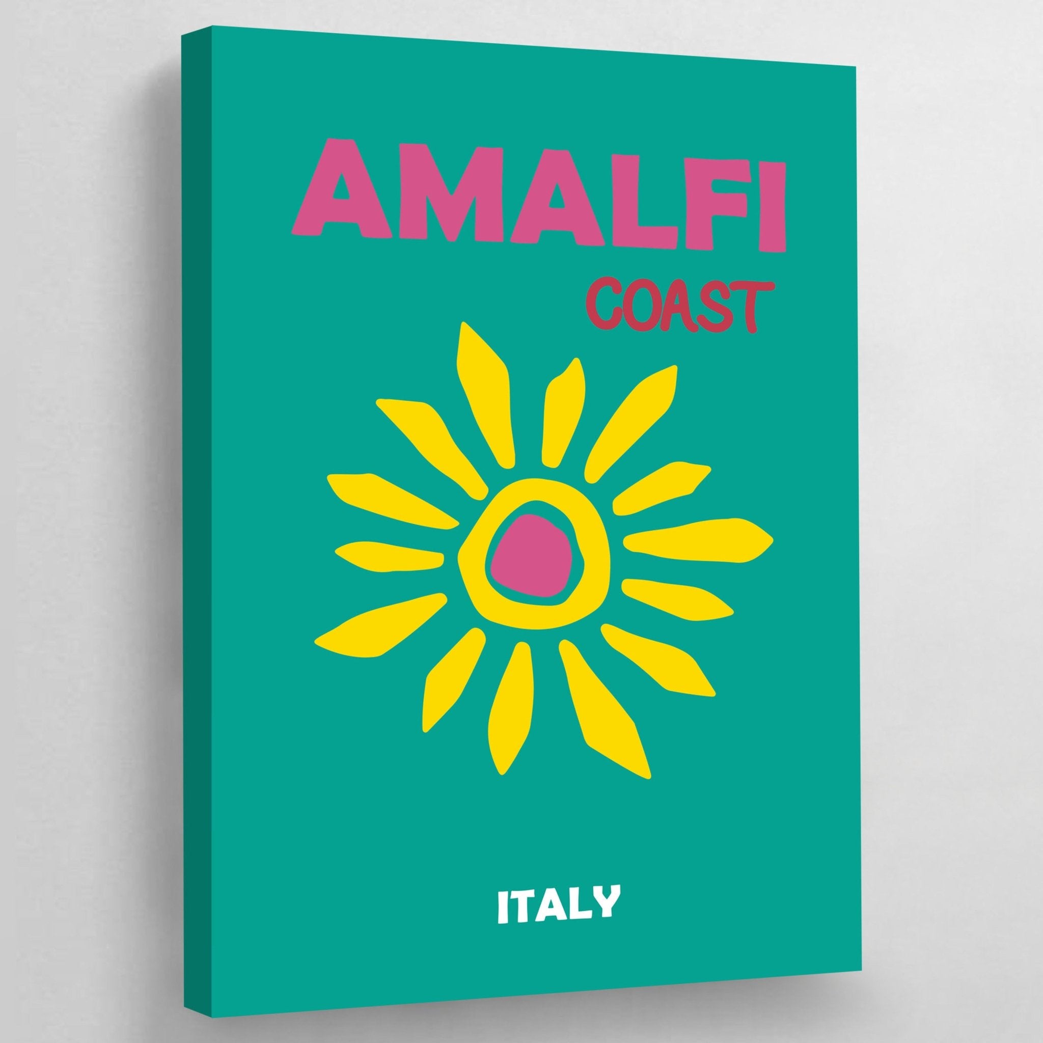 Amalfi Coast Modern Wall Art - Luxury Art Canvas