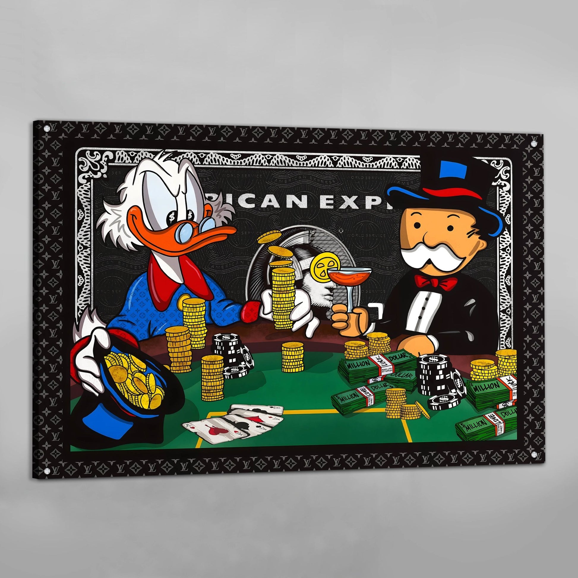 American Express Motivational Canvas Wall Art - Luxury Art Canvas