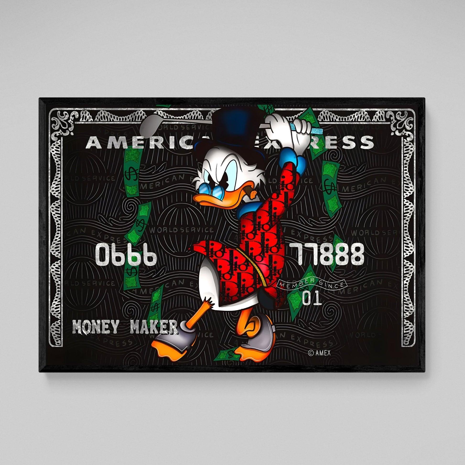 American Express Motivational Wall Art - Luxury Art Canvas