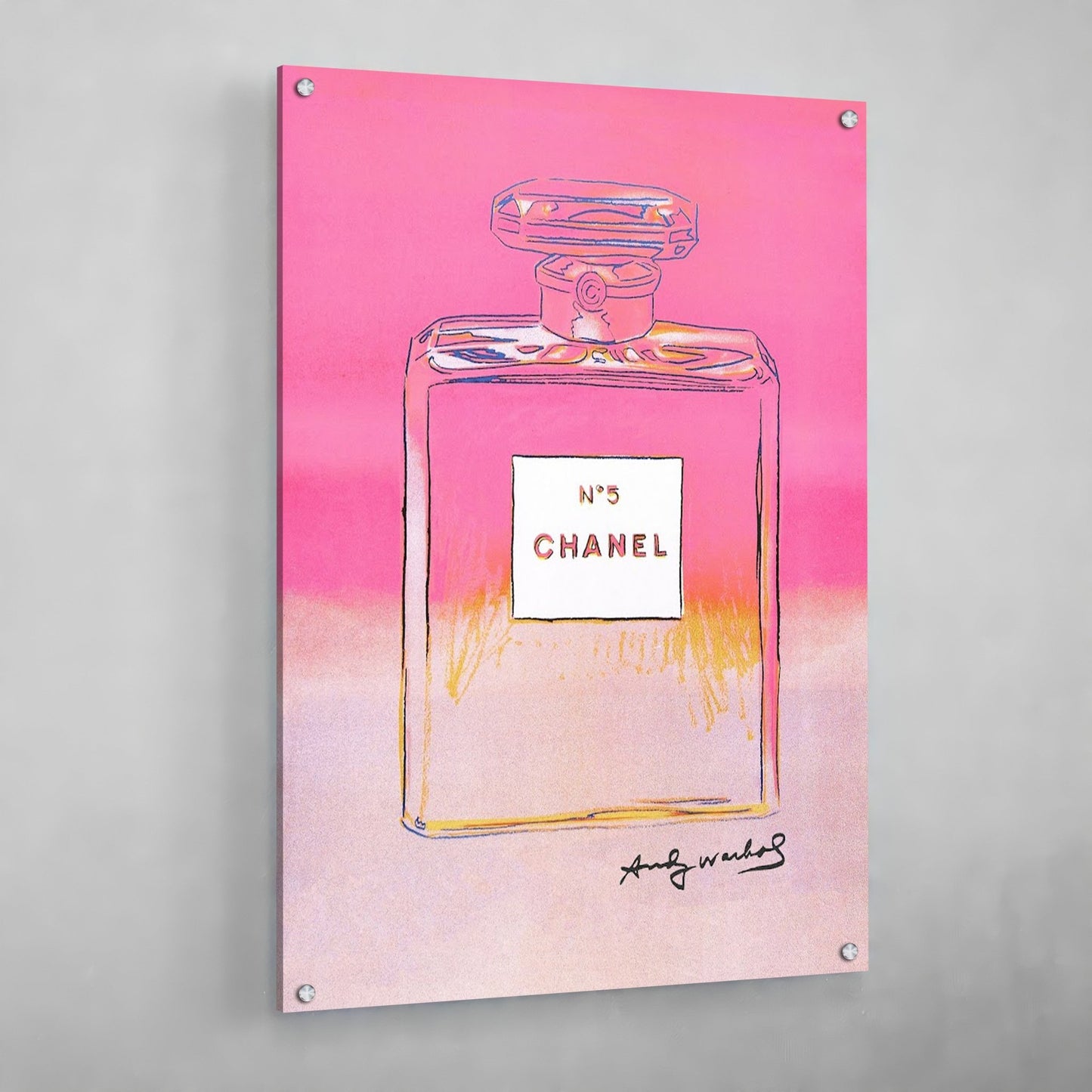 Andy Warhol Chanel Wall Art - Luxury Art Canvas