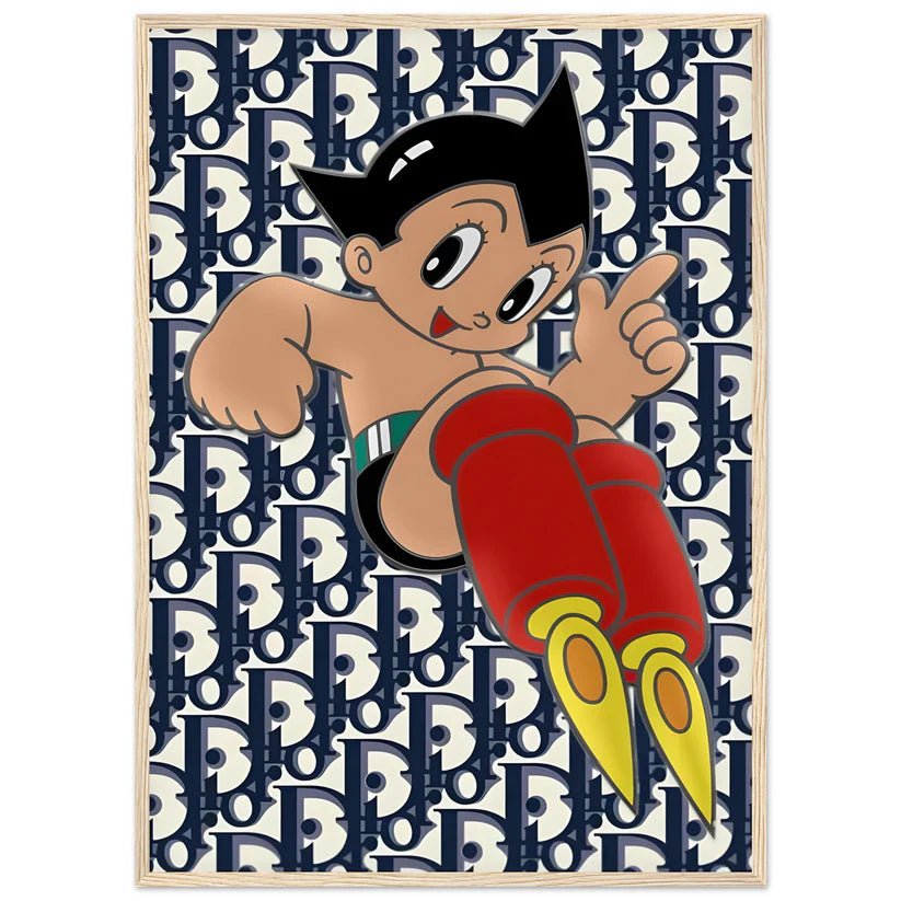 Astro Boy Dior Wall Art - Luxury Art Canvas