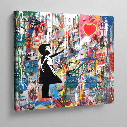 Banksy Balloon Girl Wall Art - Luxury Art Canvas