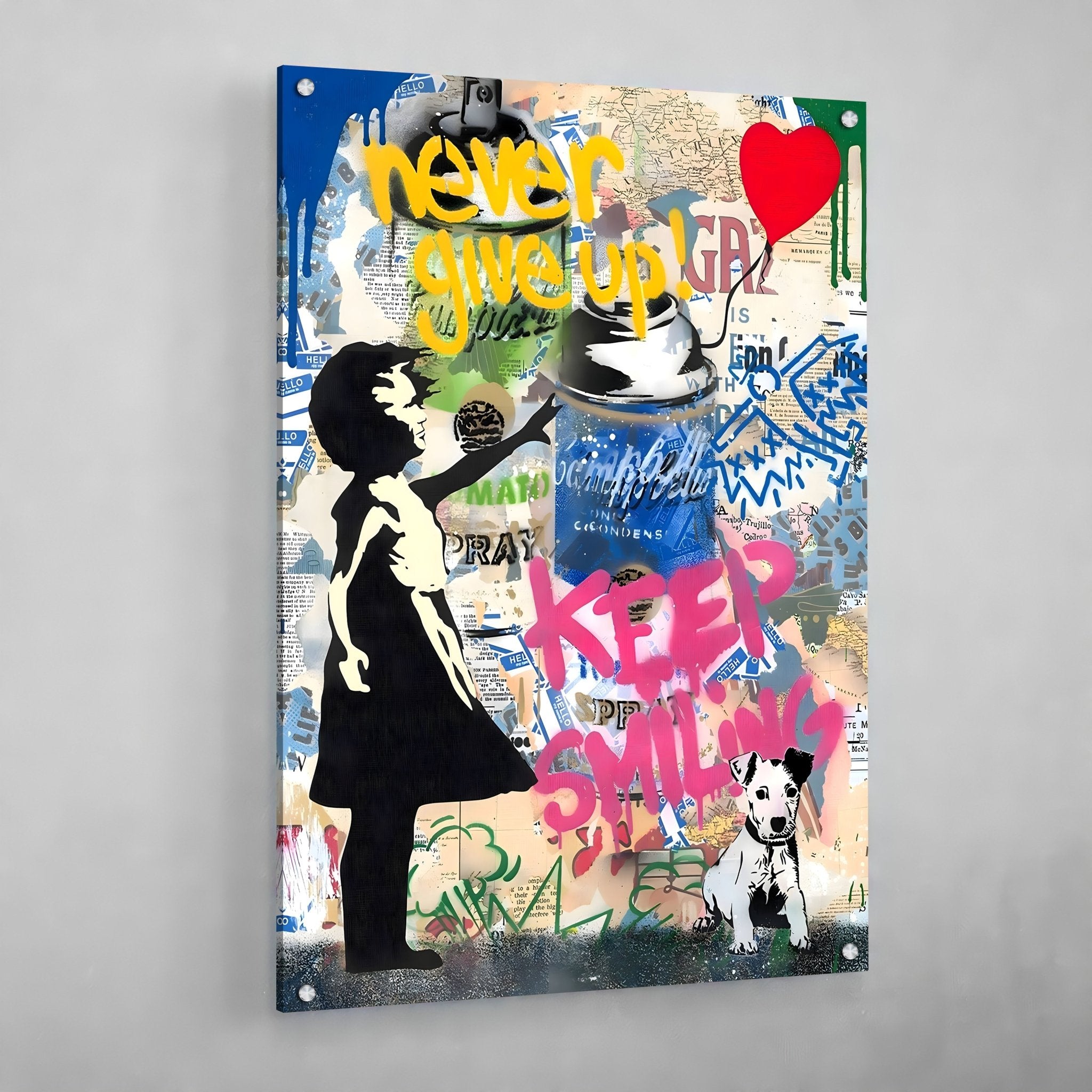 Banksy Girl With Balloon Canvas Wall Art - Luxury Art Canvas