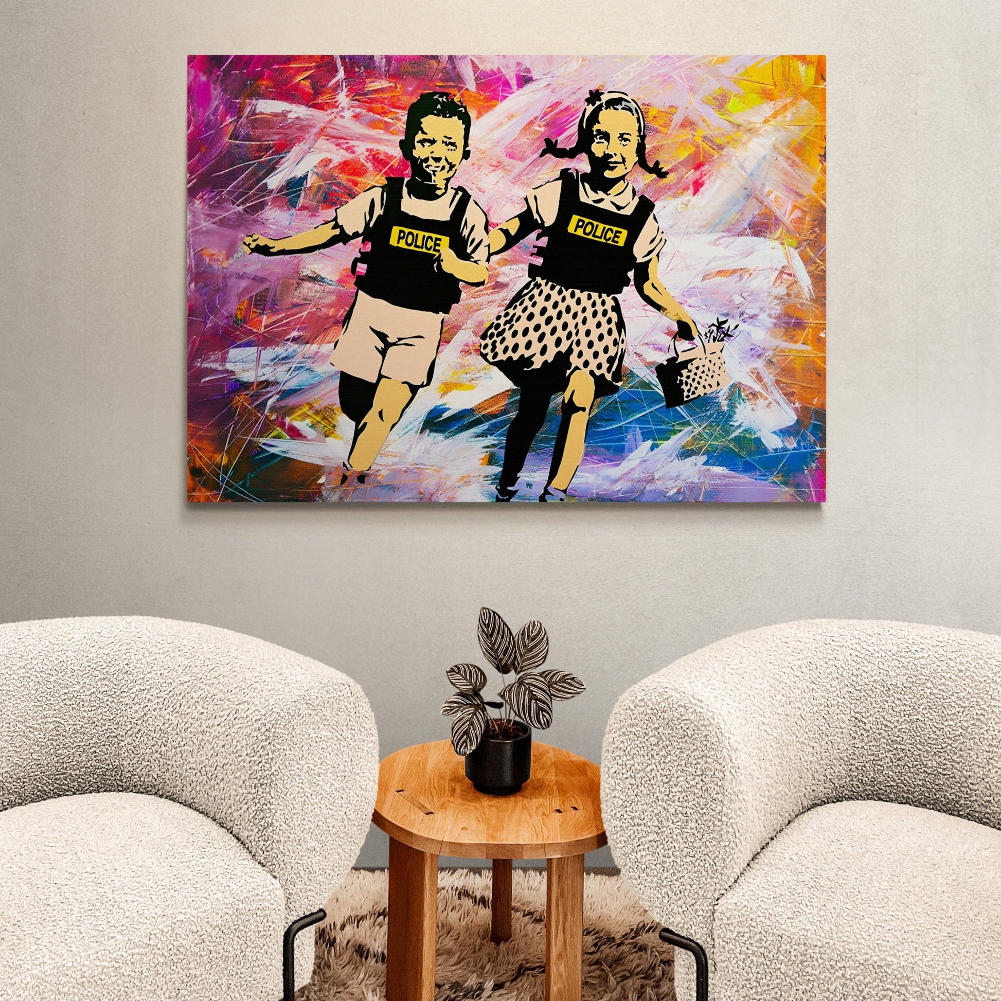 Banksy Jack And Jill Wall Art - Luxury Art Canvas