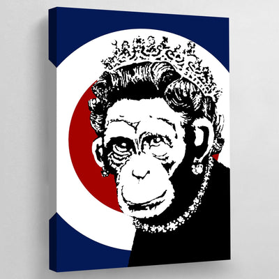 Banksy Monkey Queen Wall Art - Luxury Art Canvas
