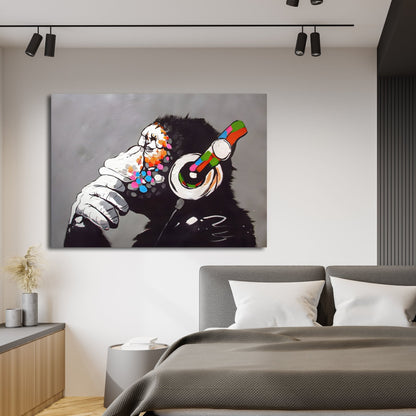 Banksy Monkey Wall Art - Luxury Art Canvas