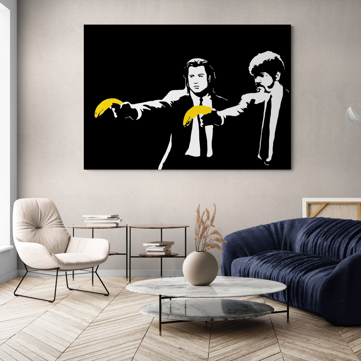 Banksy Pulp Fiction Wall Art - Luxury Art Canvas