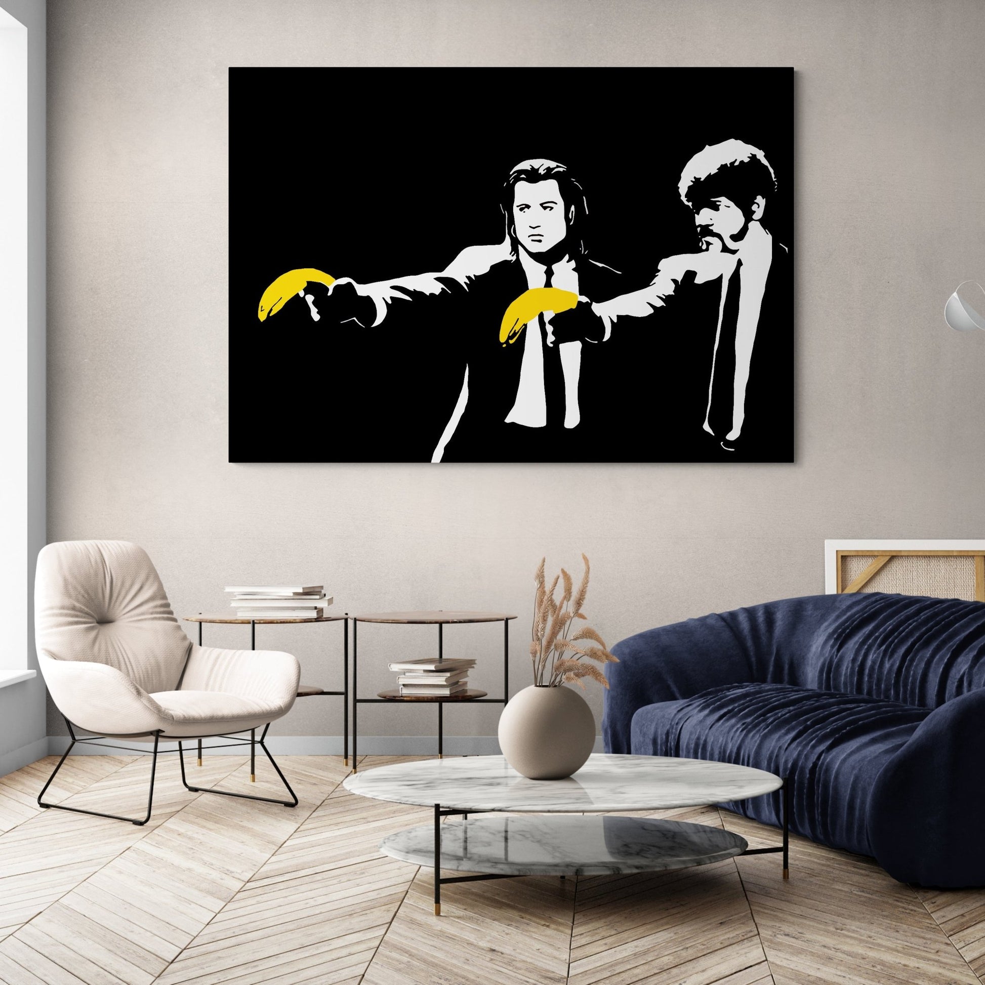 Banksy Pulp Fiction Wall Art - Luxury Art Canvas