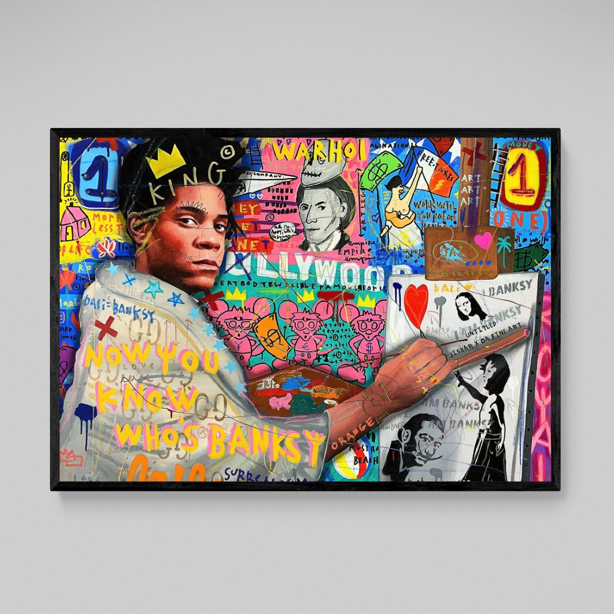 Basquiat Graffiti Wall Art - Luxury Art Canvas